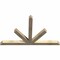 Ekena Millwork Saratoga Rough Sawn Timber Gable Bracket, Douglas Fir, 72"W x 45"H x 4"D x 4"F, 15/12 Pitch GBW072X45X0404SAR00RDF - alternate 2